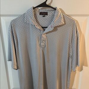 Classic Blue and White Polo Shirt by Bobby Jones